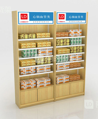 木紋單面靠墻貨架